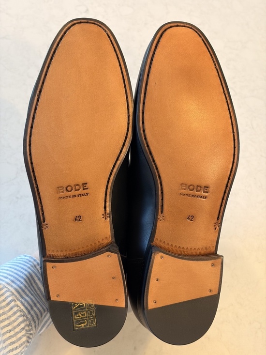 Bode Men\'s School Shoes Black Leather Size 42 - New w Box main image 6